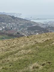 Looking down towards Dover